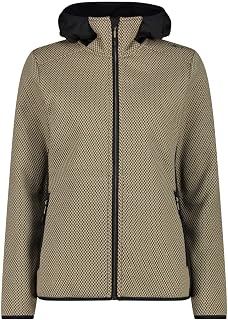 CMP Giacca Da Donna In Pile Knit Tech Con Cappuccio Fisso Chaqueta Mujer
