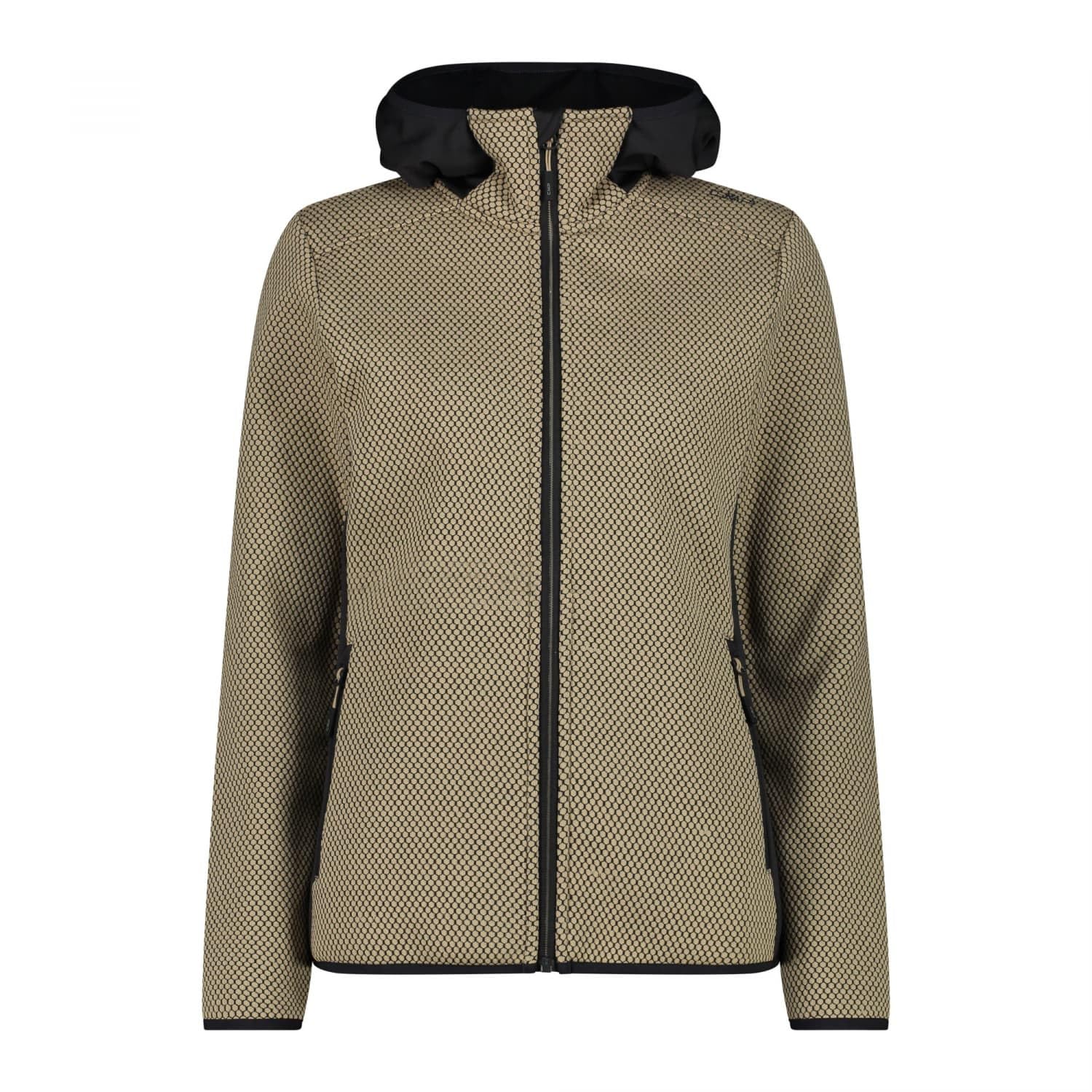 CMP Giacca Da Donna In Pile Knit Tech Con Cappuccio Fisso Chaqueta Mujer