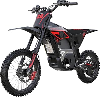 Tasaca T500-V58 52+MPH Electric Dirt Bike Teens Adults | 5500W Mid-Drive Motor 276NM, 5-Gears Electric Motorcycle 52V 30Ah Removable Battery, Full Hydraulic Brakes EBike
