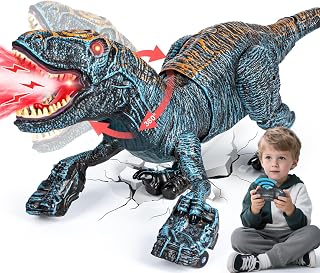 Lozadia Remote Control Dinosaur Toys for Kids 3-5 5-7 8-12 yr, Large Size | 360° Swaying Head & Spray, Roar, Realistic Walking T-Rex Dinosaur Toy for Boys Girls, Best Gifts Robot Dinosaur Toys for Kids