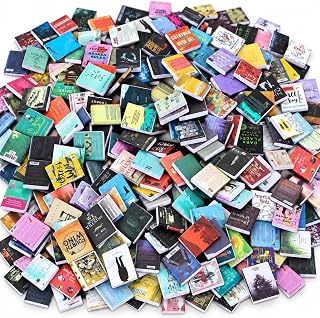 200Pcs Mini Books,Miniatures Book Accessories for Anxiety Bookshelf | Tiny Tings for Dollhouse Decor, DIY Crafting Library,Miniatures Books Accessories，Book Cake Topper