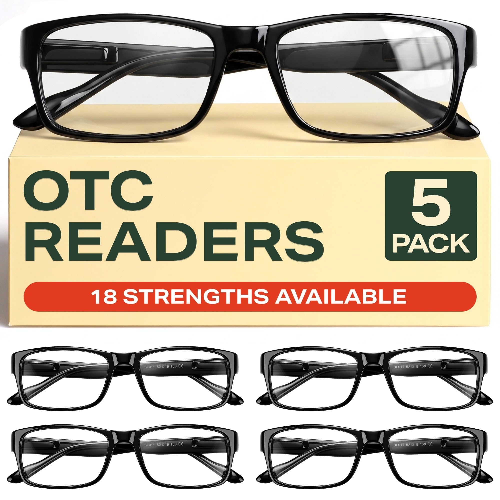 Gaoye Professional Reading Glasses for All Day - Computer Readers with Blue Ligh