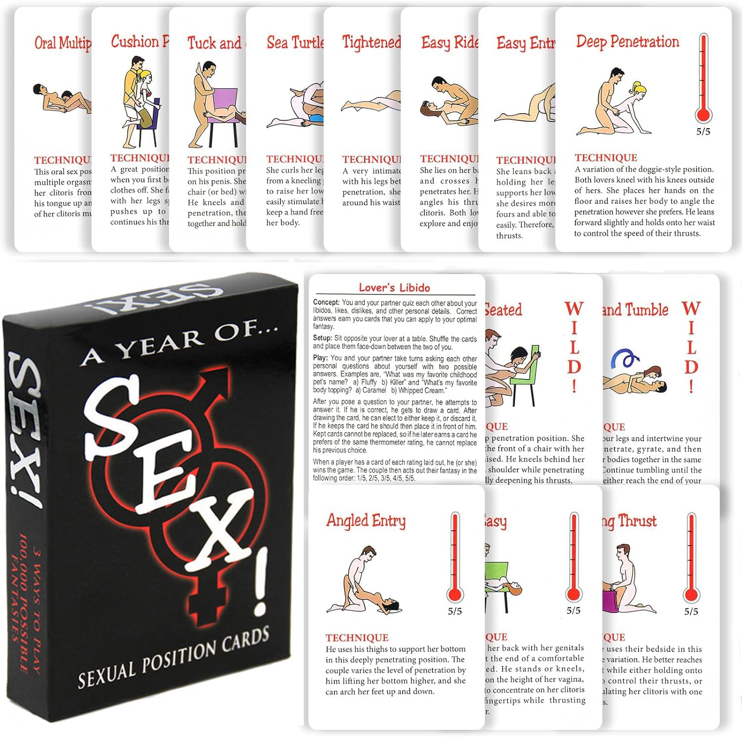 Sex Cards Sex Position Card Couples Sex Games Kama Sutra Card Game Sex Card for 