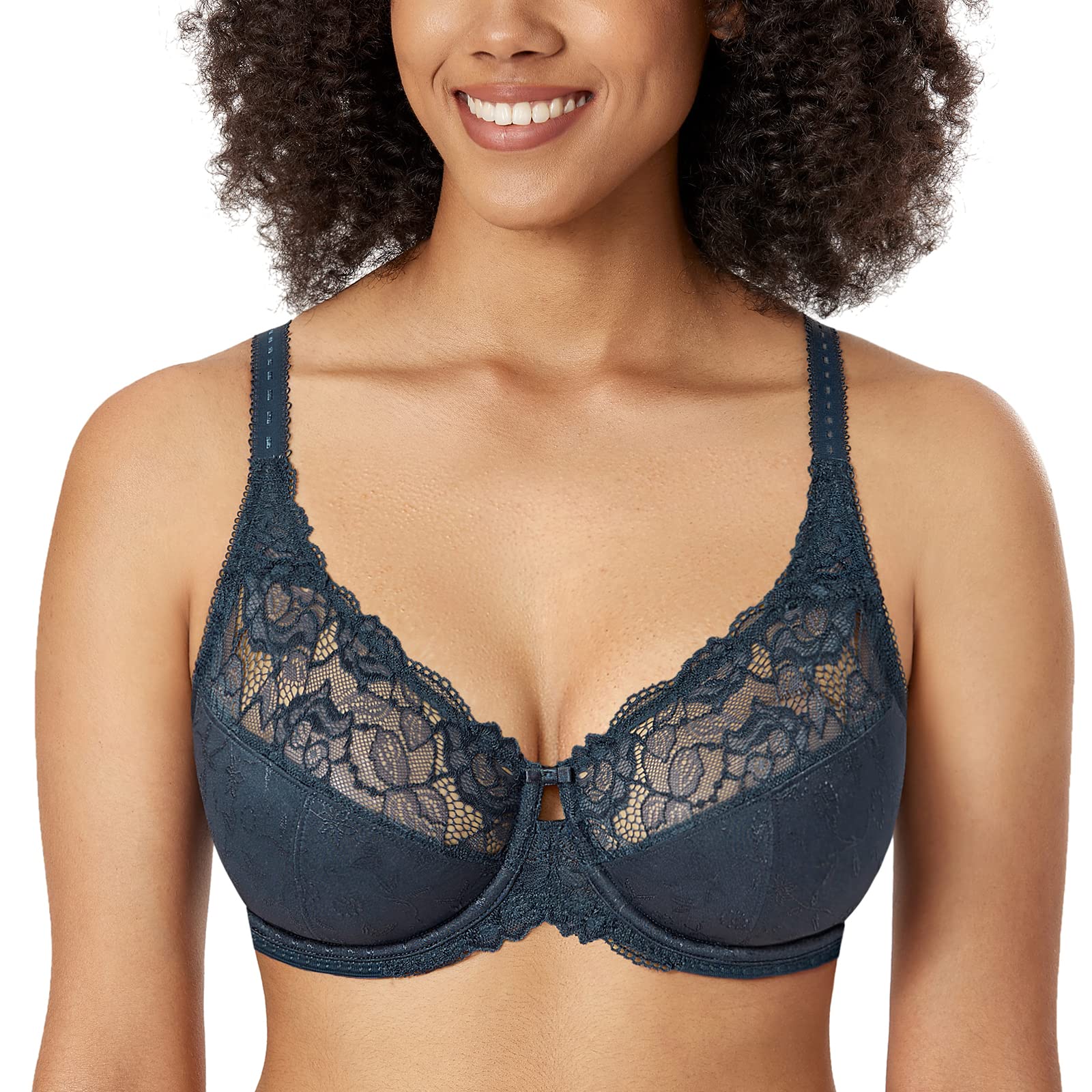 DELIMIRA Lace Minimizer Bra for Women
