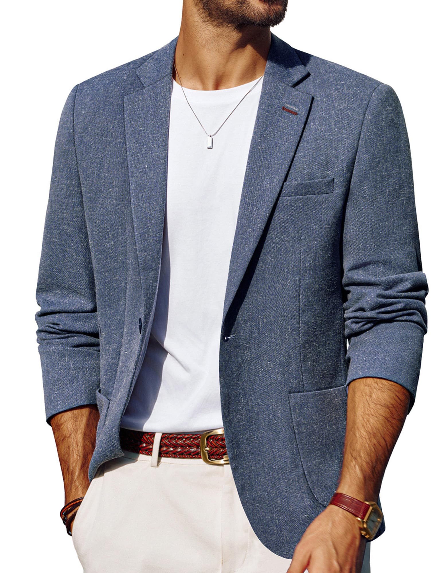 PJ PAUL JONES Mens Blazer Casual Sport Coats Lightweight Suit Jacket