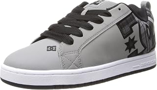 DC Shoes Court Graffik Mens Skate Trainers in Grey Black