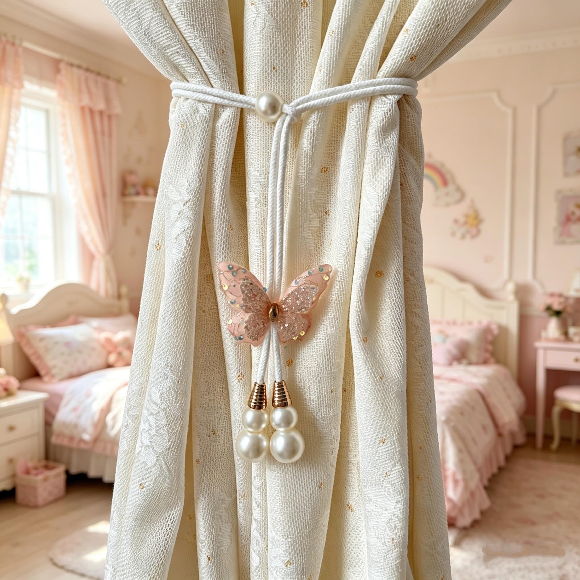 Curtain Tiebacks Sequins Curtain Tiebacks Cotton Linen Rope Curtain Tiebacks for