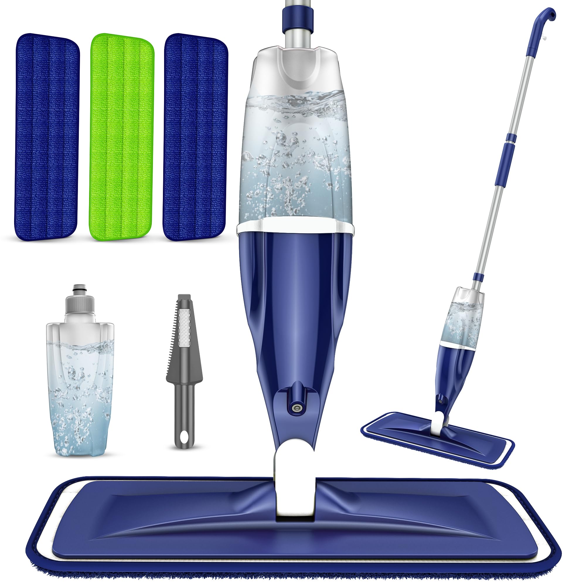 Microfiber Spray Mops for Floors Cleaning: Wet Dry Mop Hardwood Floor Mops | 3 W