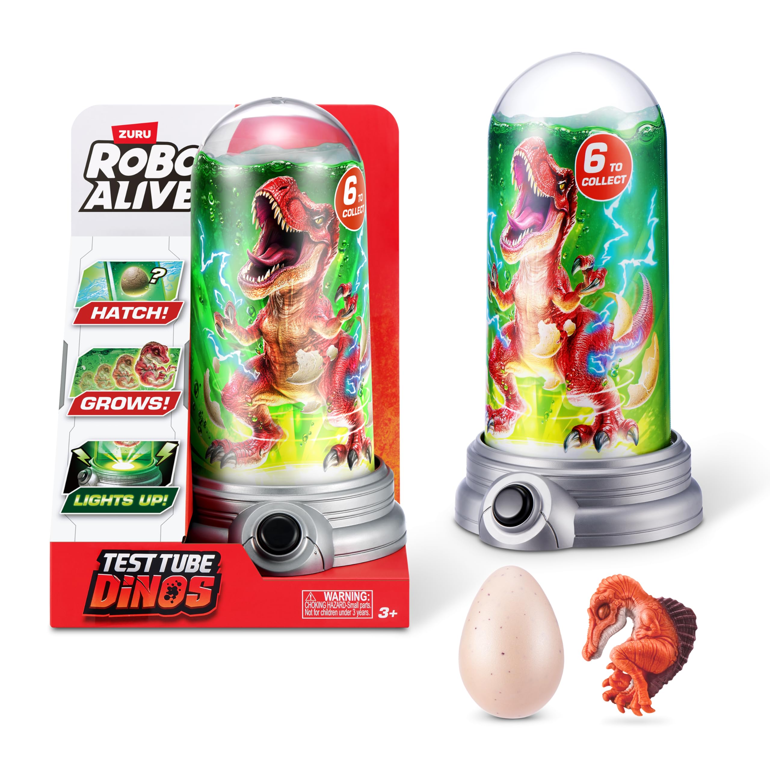 Robo Alive Test Tube Dinos by ZURU (Spinosaurus) | Grow your own dino 100x bigge