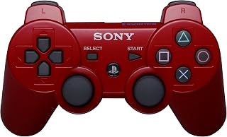 PlayStation 3 Dualshock 3 Wireless Controller (Red) (Renewed)