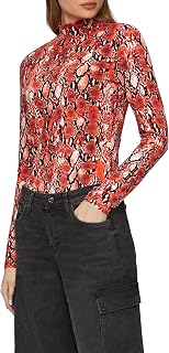 s.Oliver Women's 2156422 Long-Sleeved Shirt with Stand-up Collar