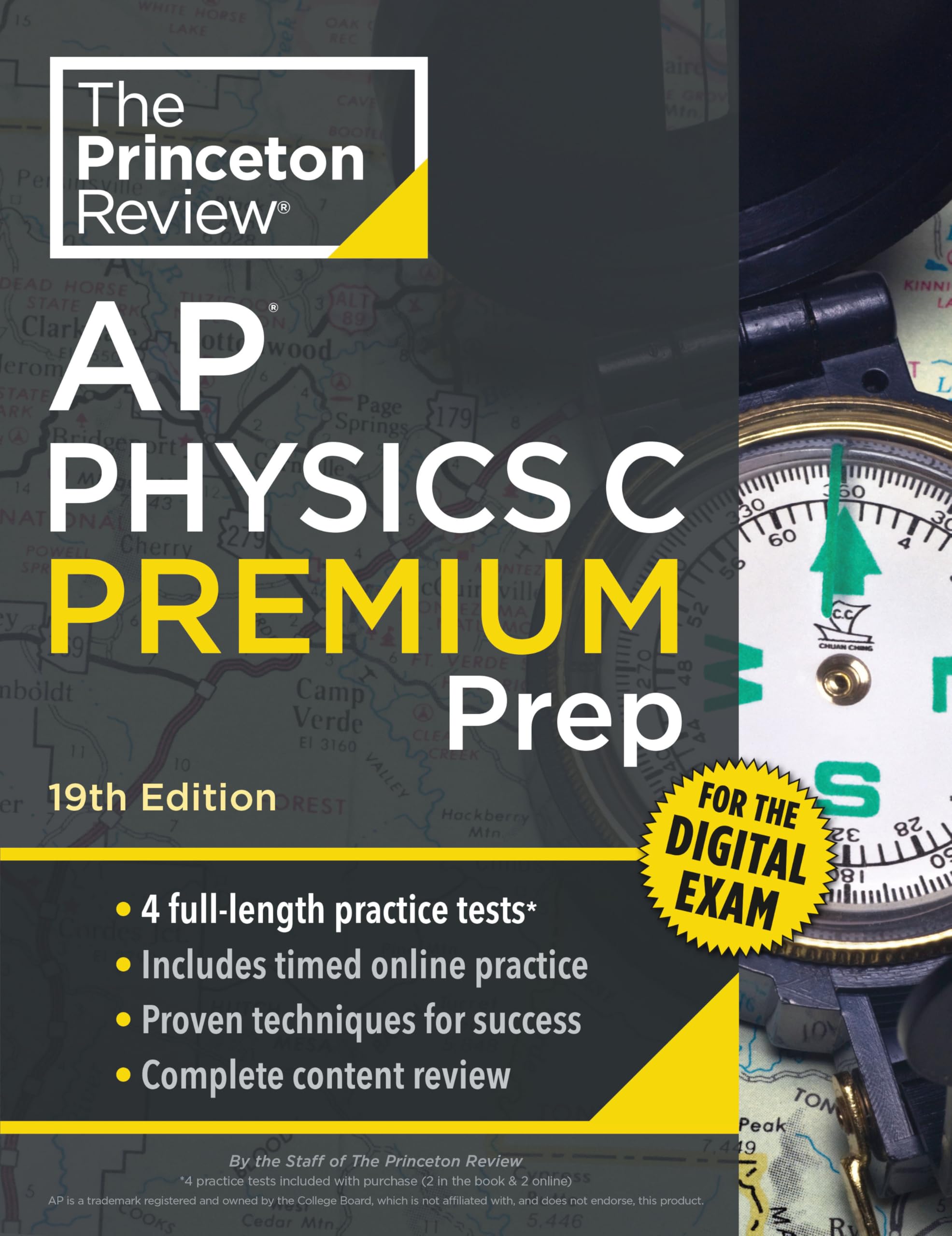 Princeton Review AP Physics C Premium Prep, 19th Edition: 4 Practice Tests + Dig
