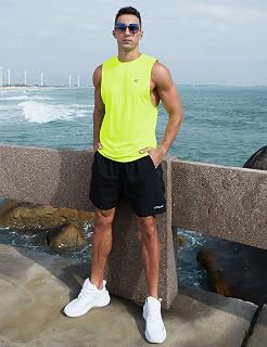 Mens Quick Dry Tank Top Sleeveless Gym Workout Muscle T-Shirt