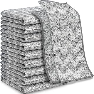 Dishwasher Wire Rag 10 Pcs Anti-scratch Multipurpose Cleaning Cloths Mesh Cloth for Dish Cleaning and Kitchen Dish Cleaning Scourers Quick Dry Odorless Pot Scourers for Sinks Stoves