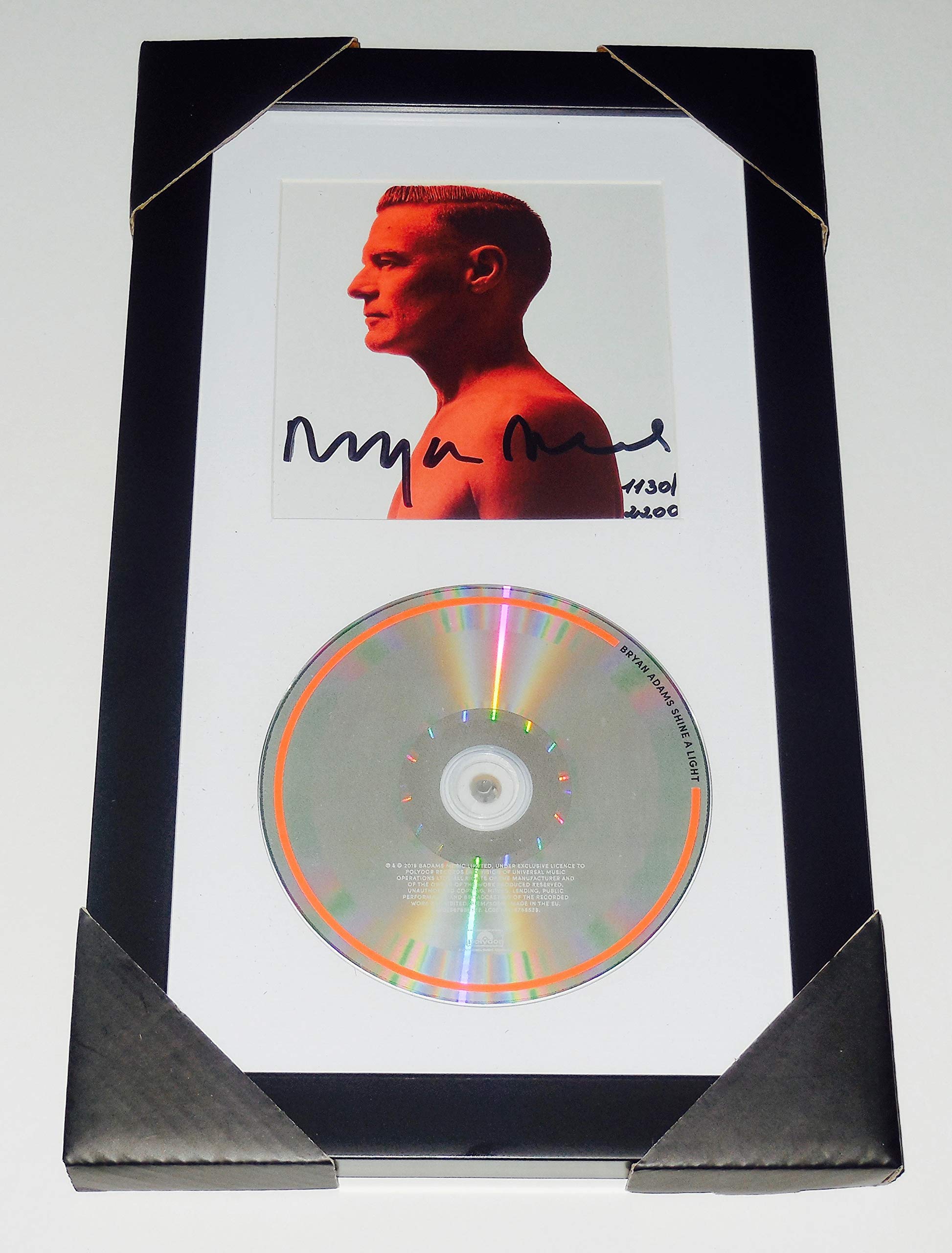 Bryan Adams Autographed CD (Framed & Matted) - Shine A Light!