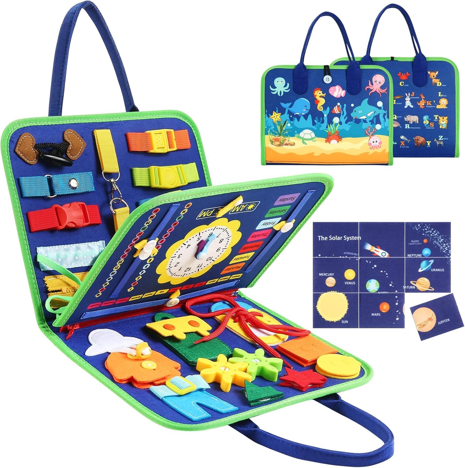 Busy Board for Toddlers, Montessori Learning Sensory Toys Activity Board | Devel