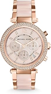 Michael Kors Parker Three-Hand Rose Gold-Tone Stainless Steel Women's Watch (Model: MK5865)