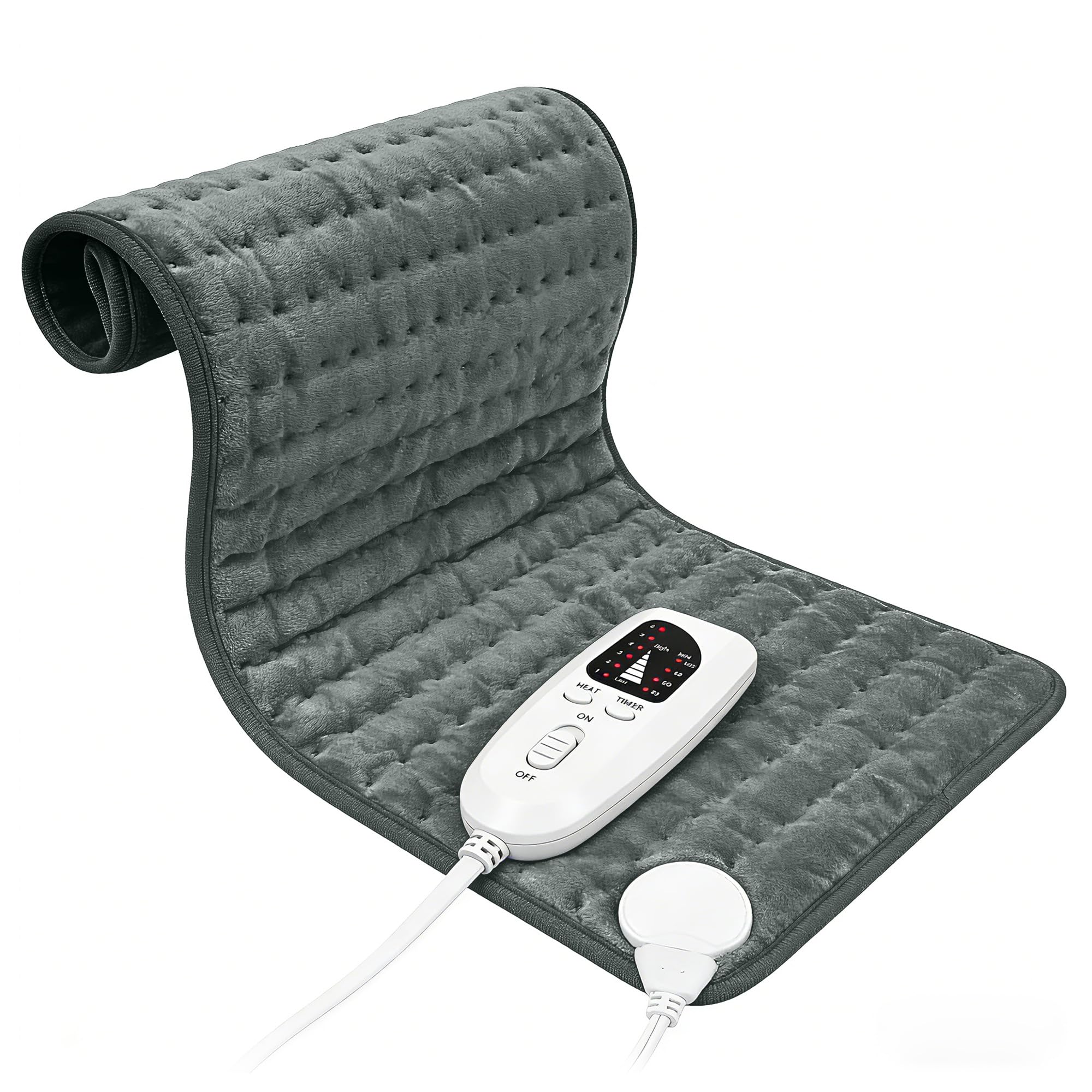 Kipiea 30"x16" Extra Large Electric Heating Pad - 6 Adjustable Temperature Setti