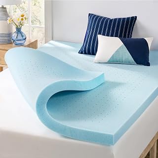 Best Price Mattress 3 Inch Ventilated Memory Foam Mattress Topper, Cooling Gel Infusion, CertiPUR-US Certified, Dorm Essentials, Queen