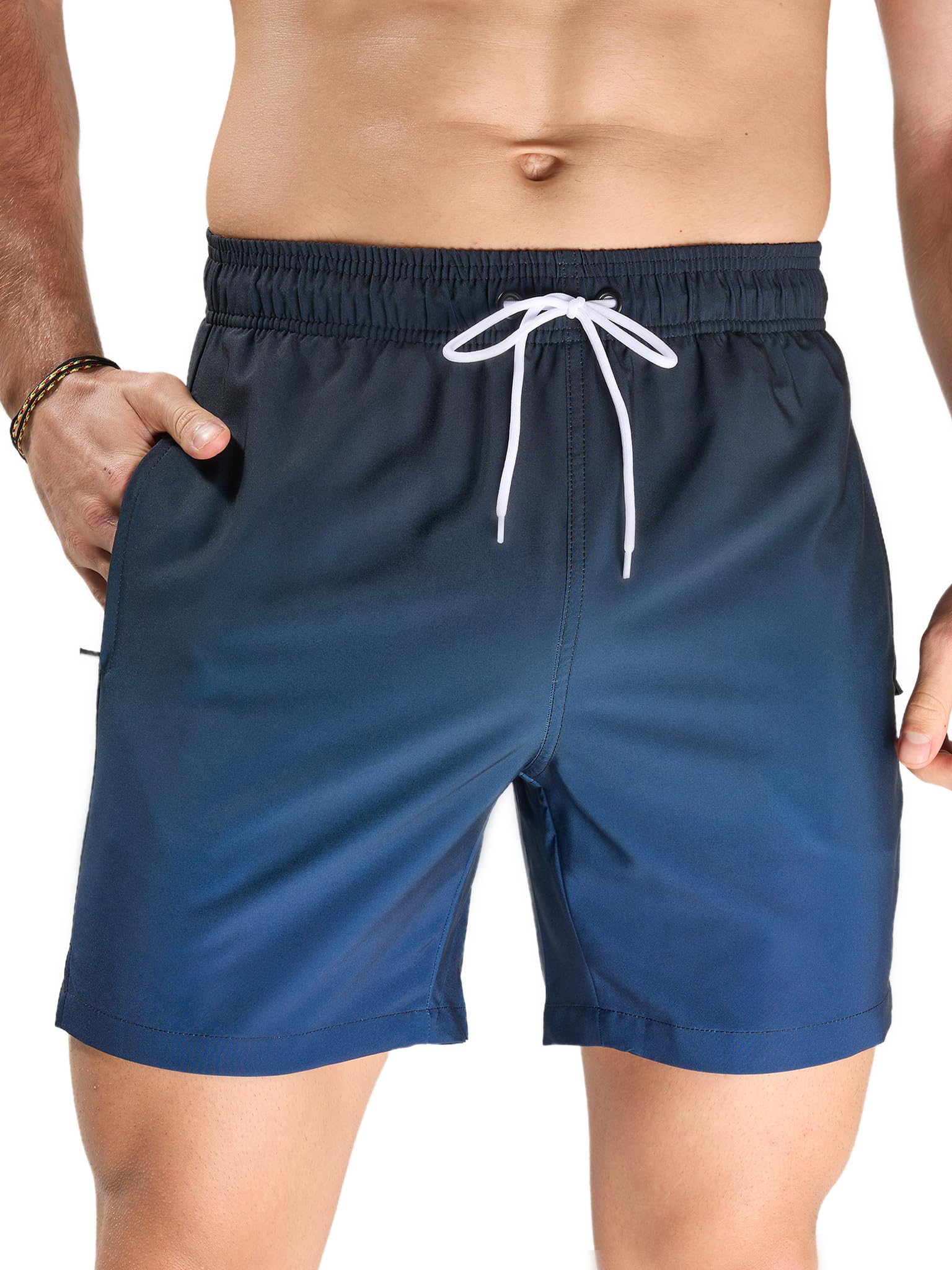 Arcweg Men's Swim Shorts with Mesh Lining - Quick Dry - Zip Pockets - Ideal for 