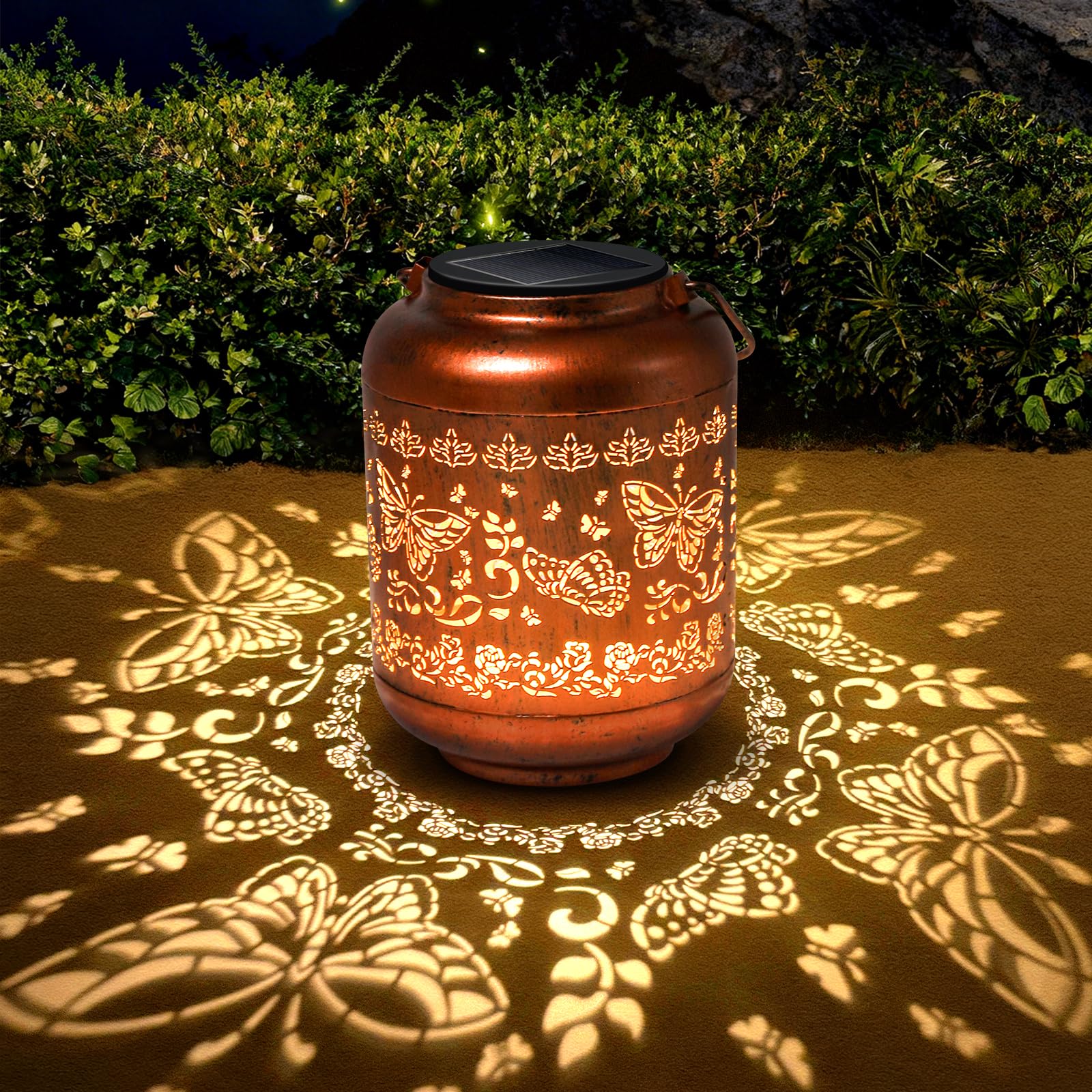 Birthday Gifts for Women Mom Grandma - Butterfly Solar Lanterns Outdoor Waterpro