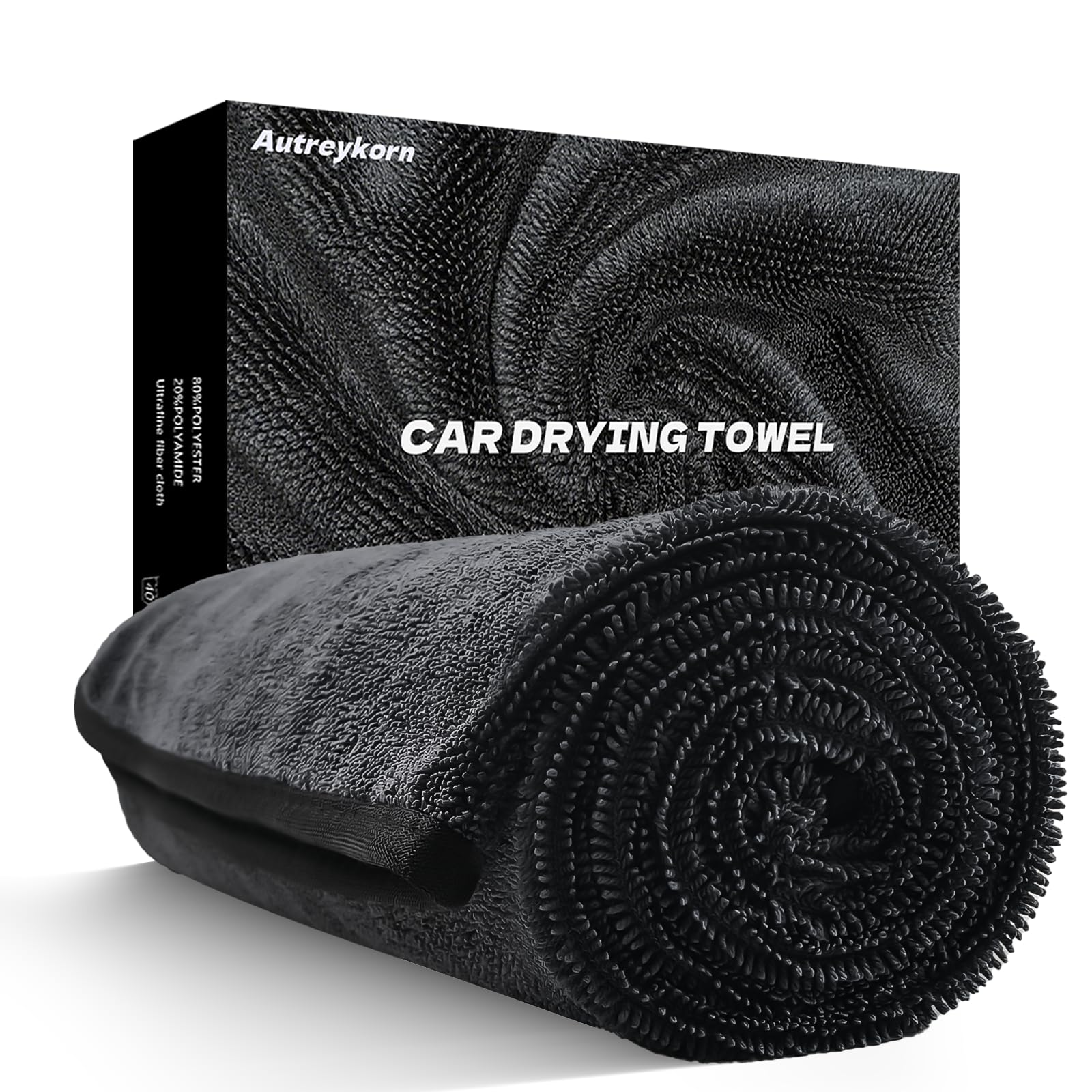 Autreykorn XXL Car Drying Towel 90 x 60 cm 700GSM Ultra Absorbent Microfibre, Fa