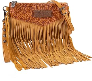 Wrangler Crossbody Small Purse for Women Wrist Bag Fringe Bag Western Purse