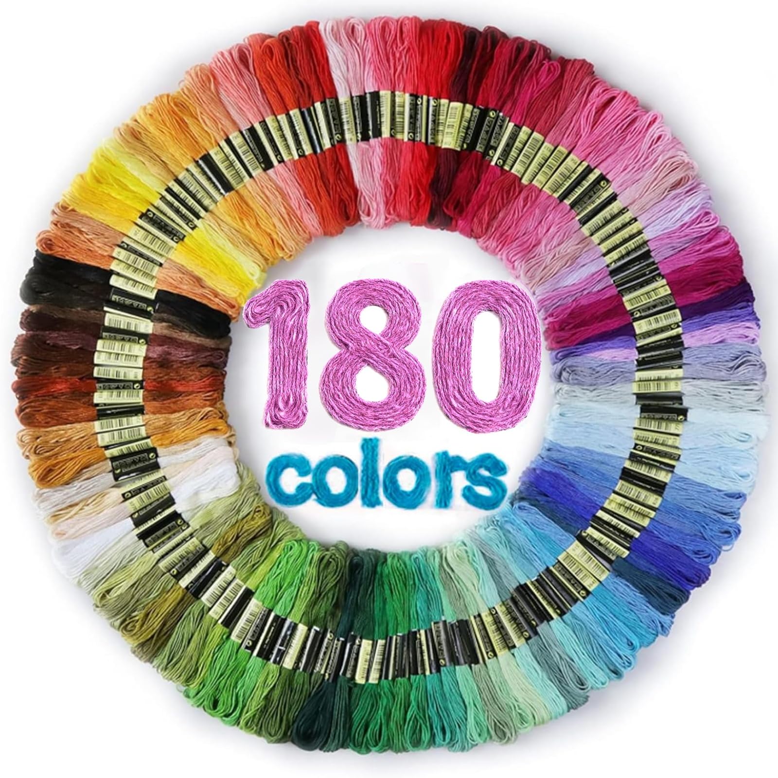 LOVIMAG Embroidery Thread 180pcs Friendship Bracelet String Floss Kit Yarn | Hai