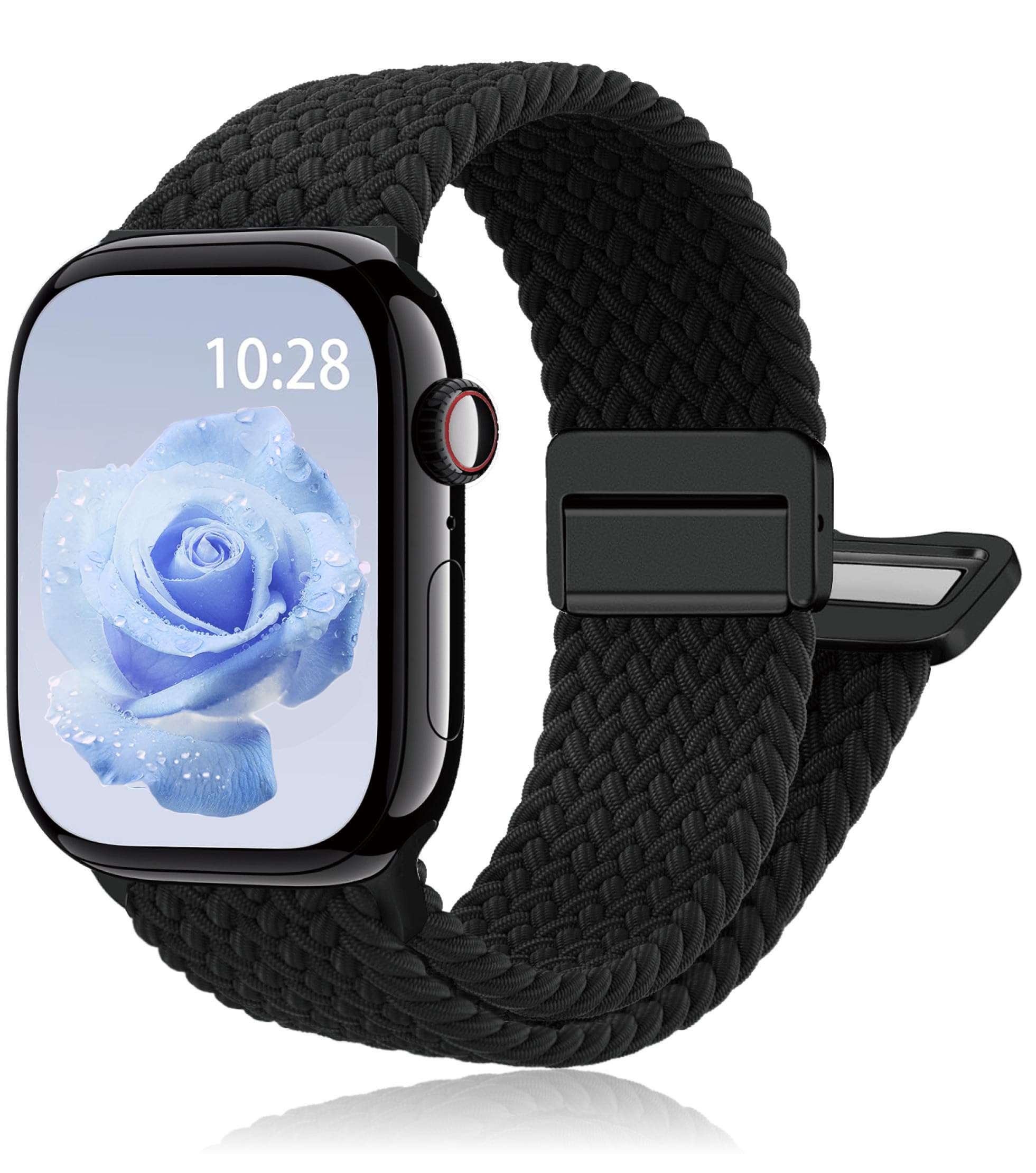 Magnetic Braided Stretchy Loop - Compatible with Apple Watch Band Women Men | 42