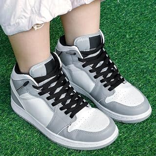 Solid Flat Sneakers Shoe Laces: 5/16 Inches Wide Shoelaces for Running 1 Pair