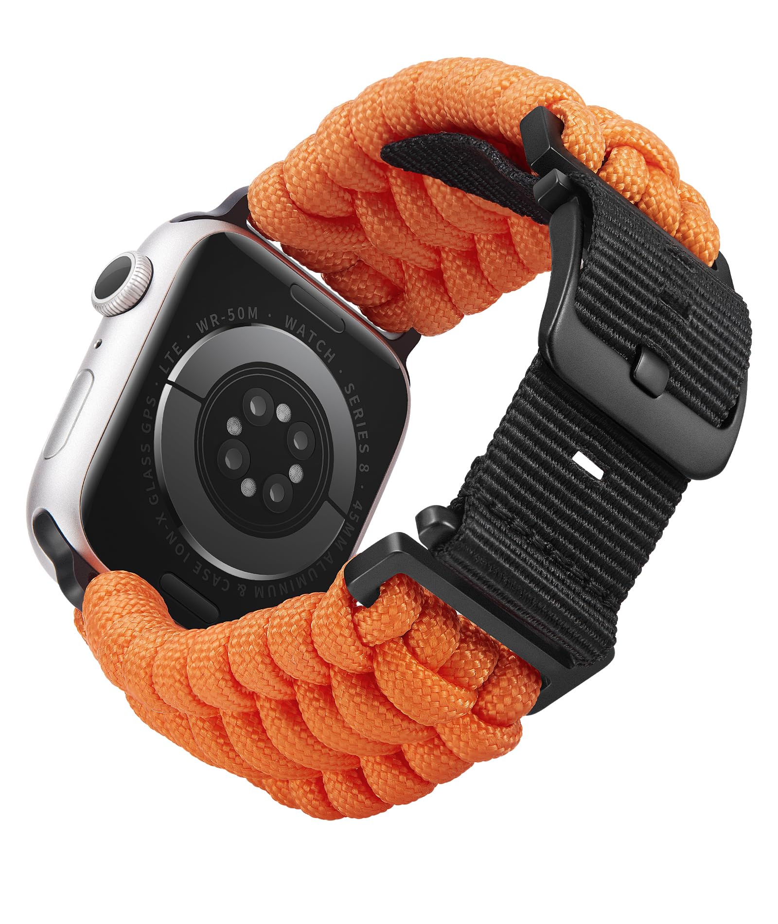 BINLUN Compatible with Apple Watch Strap 49mm 46mm 45mm 44mm 42mm, Nylon Braided