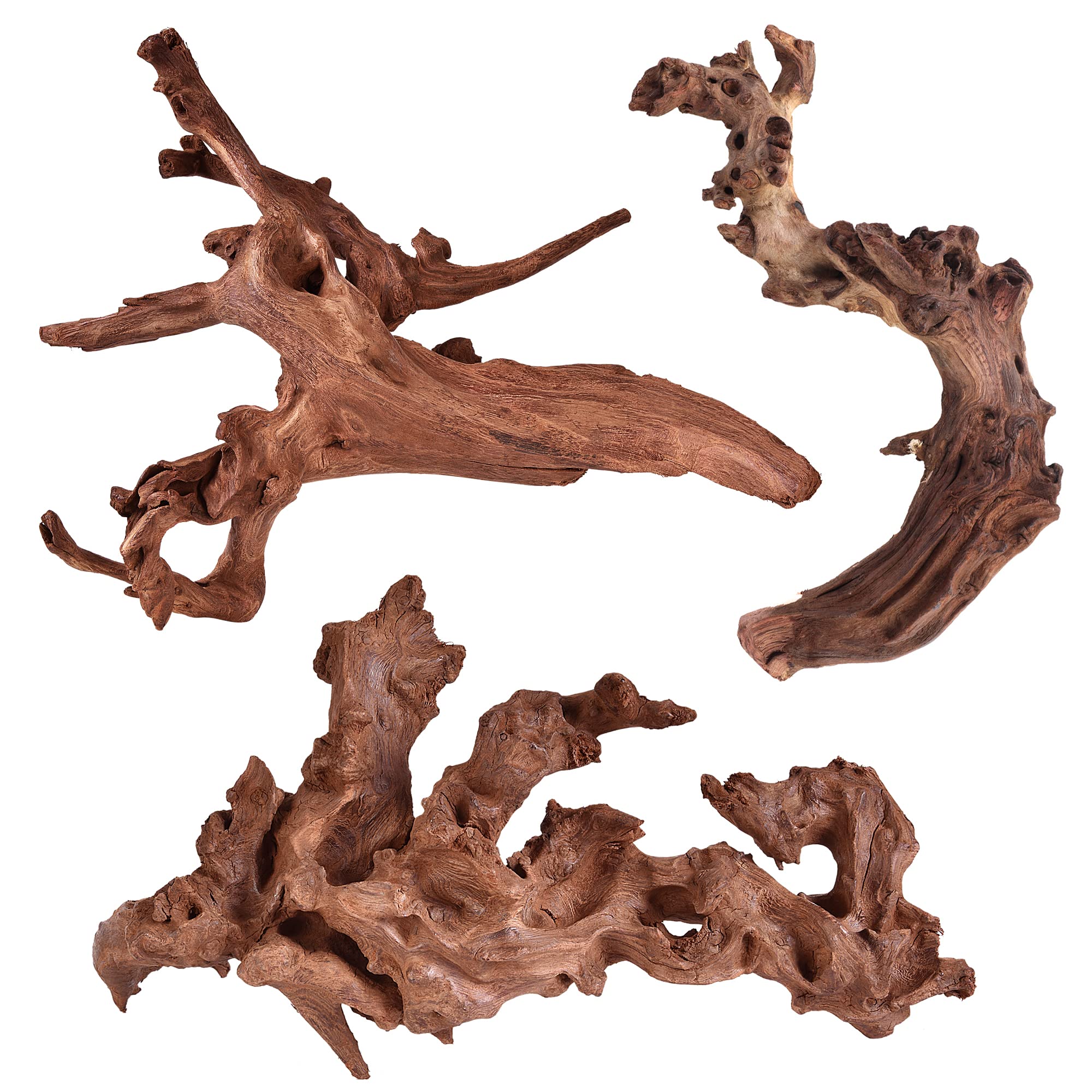 Natural Driftwood for Aquarium Decor Fish Tank Decorations, Assorted Driftwood B