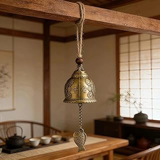 FENGSHUI Bell Vintage Feng Shui Wind Chimes Hanging Lucky Wind Chimes for Home Garden Blessing Patio Yard Indoor Outdoor Front Door Decor