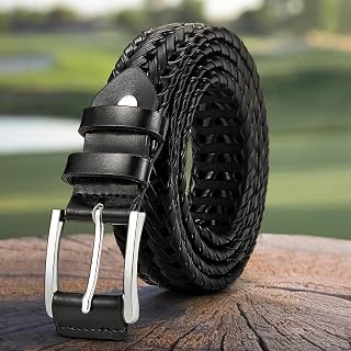 Mens Braided Braided Belts for Gift Men Casual Jeans Golf