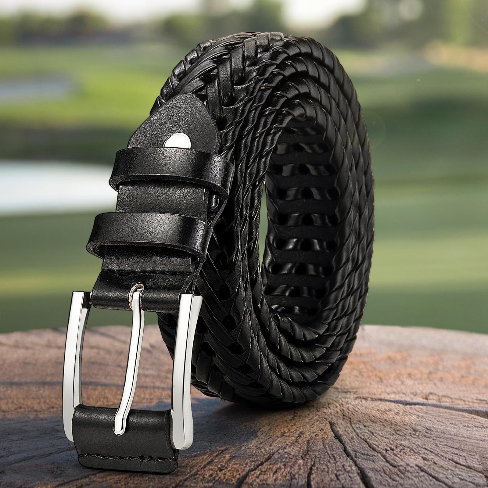 Mens Braided Braided Belts for Gift Men Casual Jeans Golf