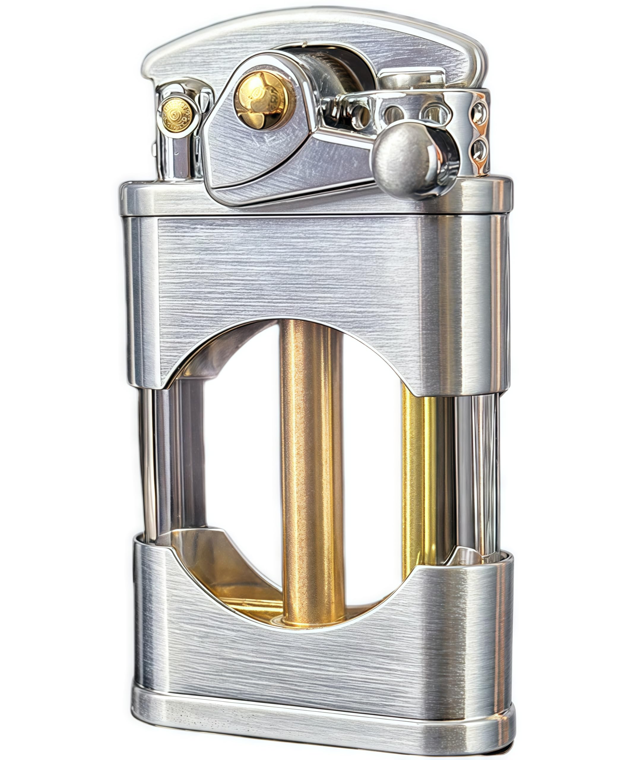 Antique Kerosene Cool Lighters Transparent Fuel Tank Rocker Arm Ignition Lighter