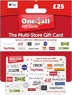One4all Physical Gift Card | For redemption in UK - Delivered by Post - Cluster - £25
