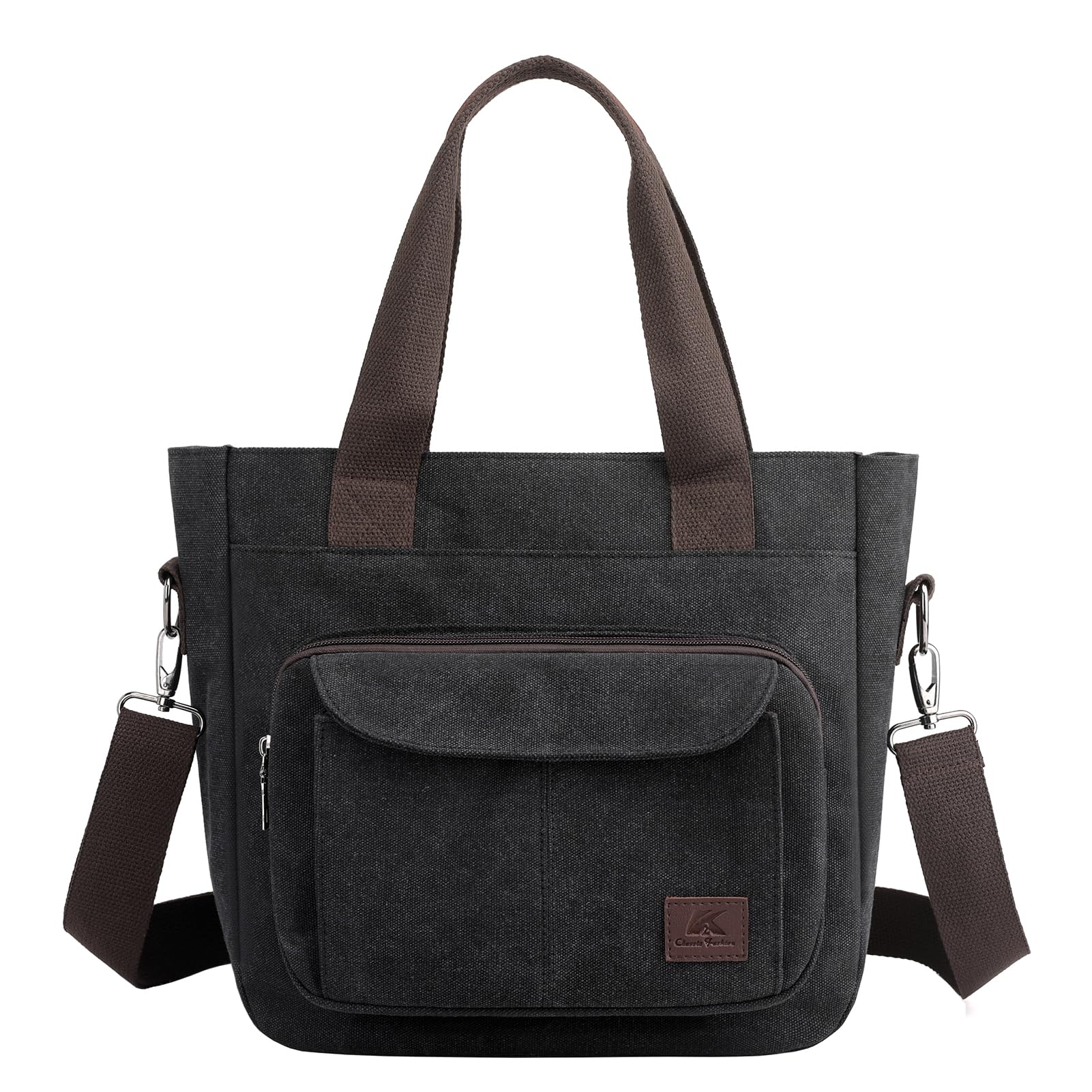 ZHIERNA Women's Canvas Tote Purse Casual Shoulder Crossbody Bags Small Handbag, 