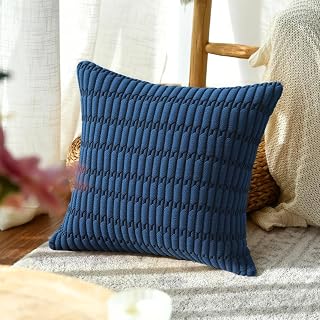 Minimalist Woven Throw Pillow Covers with Zipper for Sofa Bed Living Room Decor