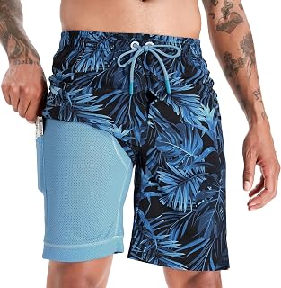 APTRO Men's Swimwear Beach Surfing Swimming Pool Hawaiian Print Summer