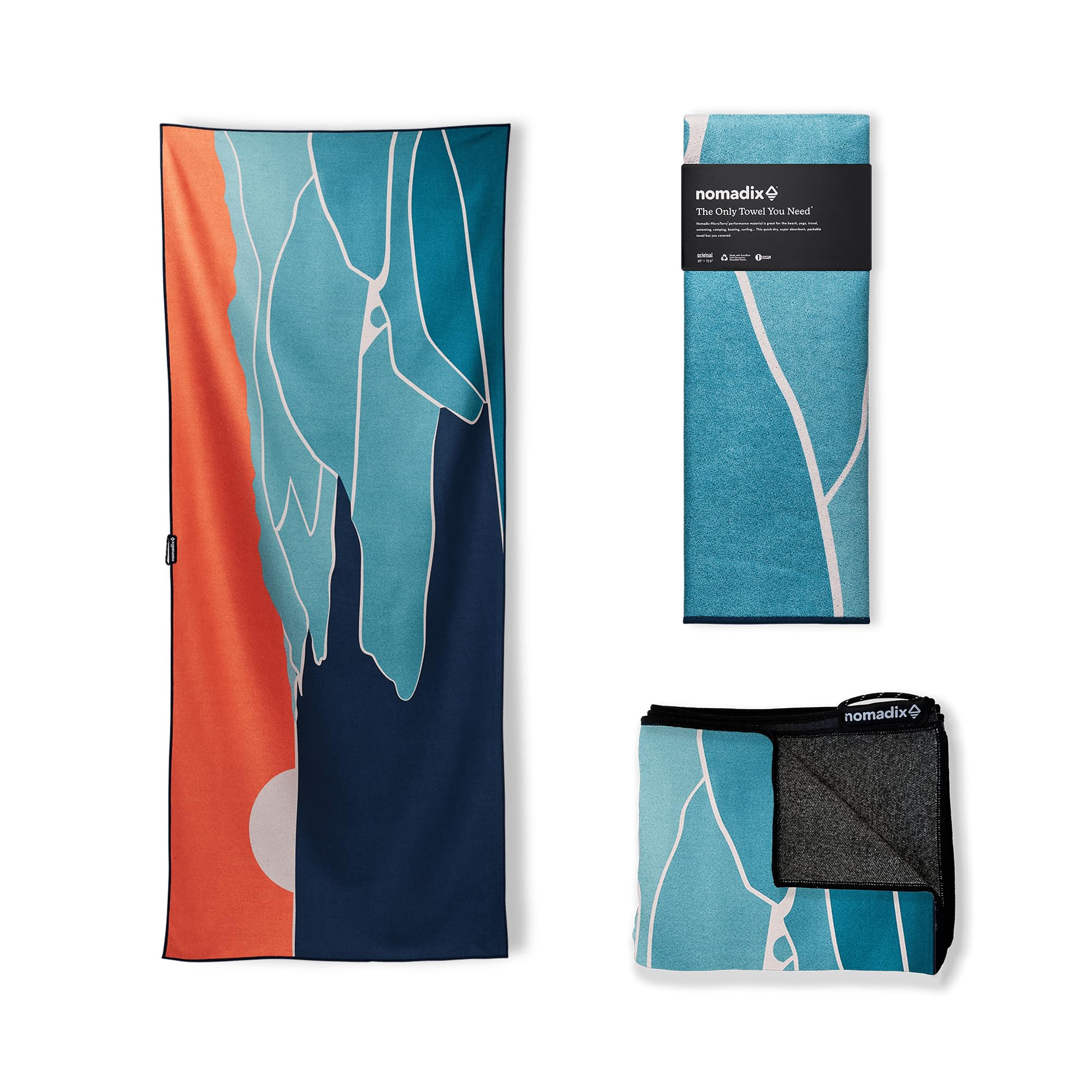 Nomadix Original Towel - Perfect for Beach, Pool, Travel, Camping, Yoga - Made w