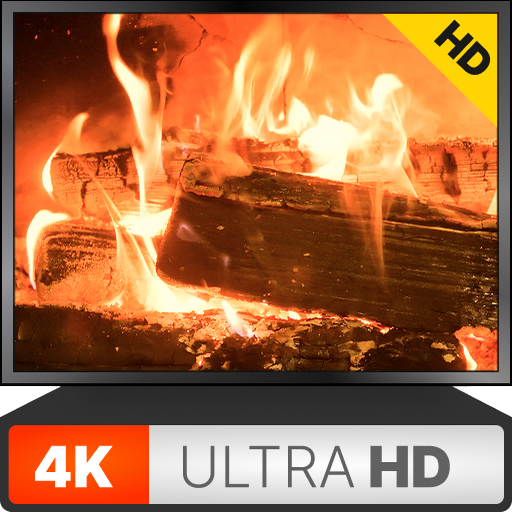 Ambiance Fireplace 4K – Ultra HD Relaxing Fire Screensaver