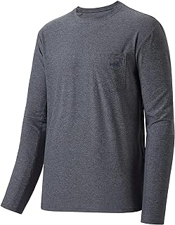 BASSDASH Men's Long-Sleeved T-Shirt UPF 50+ Performance Sun Protection UV Fishing Hiking Sports Shirts