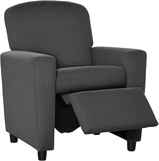 HOMCOM Kids Armchair Kids Recliner Chair with Footrest, Grey