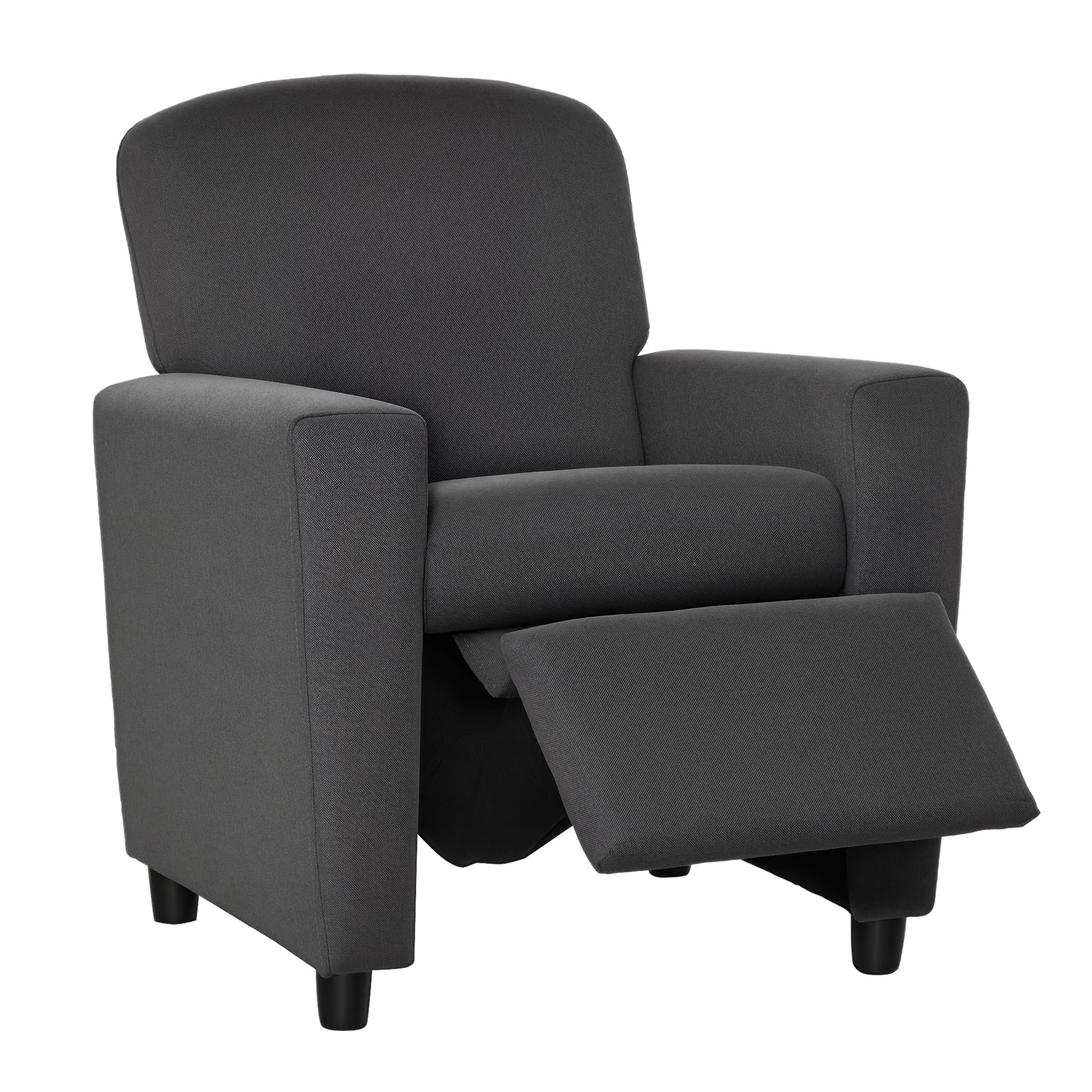 HOMCOM Kids Armchair Kids Recliner Chair with Footrest, Grey