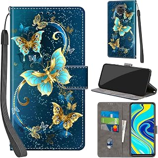 Cover for Xiaomi Redmi Note 9 Pro Max Wallet Case Turquoise
