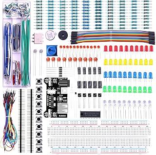 ELEGOO Upgraded Electronics Fun Kit with Power Supply Compatible with Arduino