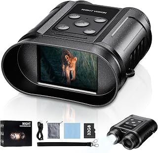 Tizycod Gifts for Men & Teens Night Vision Goggles, Night Vision Binoculars | 32GB card included; photo/video capture for wildlife watching, outdoor learning, birthday gifts for outdoor lovers
