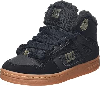 DC Shoes Schuhe - Pure Kids Shoe - D0301069A-BDWD - Black D0301069A - Leather Skate Shoes for Children