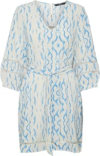 VERO MODA Vmkarin Jill 3/4 Short Dress Wvn Ga Abito Estivo Donna